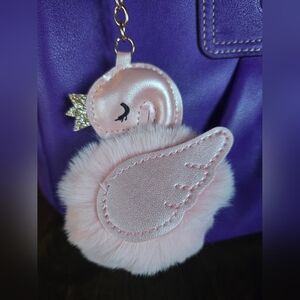Fluffy Flamingo Bag Charm
